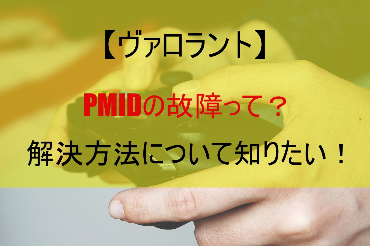 【ヴァロラント】PMIDの故障って？解決方法について知りたい！
